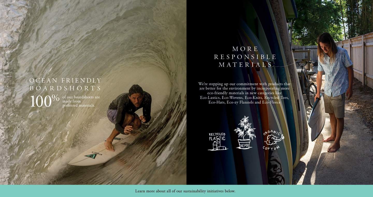Vissla sustainable and eco friendly