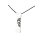 Silver+Surf necklace Snowboard size L Black Skull