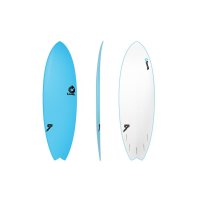 Surfboard TORQ Softboard 5.11 Fish Blau