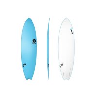 Surfboard TORQ Softboard 7.2 Fish blau