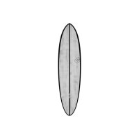 Surfboard TORQ ACT Prepreg Chopper 7.2 schwarz Rail