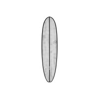 Surfboard TORQ ACT Prepreg V+ 7.4 rot Rail