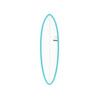 Surfboard TORQ Epoxy TET 6.8 Funboard Blau Pinlines
