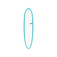 Surfboard TORQ Epoxy TET 8.2 V+ Funboard Blau Pinlines
