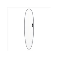 Surfboard TORQ Epoxy TET 8.2 V+ Funboard grau Rail