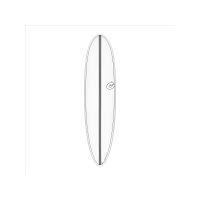 Surfboard TORQ Epoxy TET CS 7.6 Funboard Carbon weiß