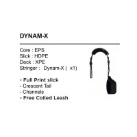 FLOOD Bodyboard Dynamx Stringer 41 Palm 2 gelb