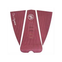 Surfganic Premium Eco Surfboard Foot Grip Tail Traction Pad burgundy three-piece
