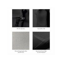 VISSLA Seven Seas Comp 3.2mm Neopren Wetsuit Fullsuit chest zip schwarz Gr&ouml;&szlig;e M