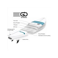 GO Softboard 6.8 Surf Range Soft Top Surfboar´d...