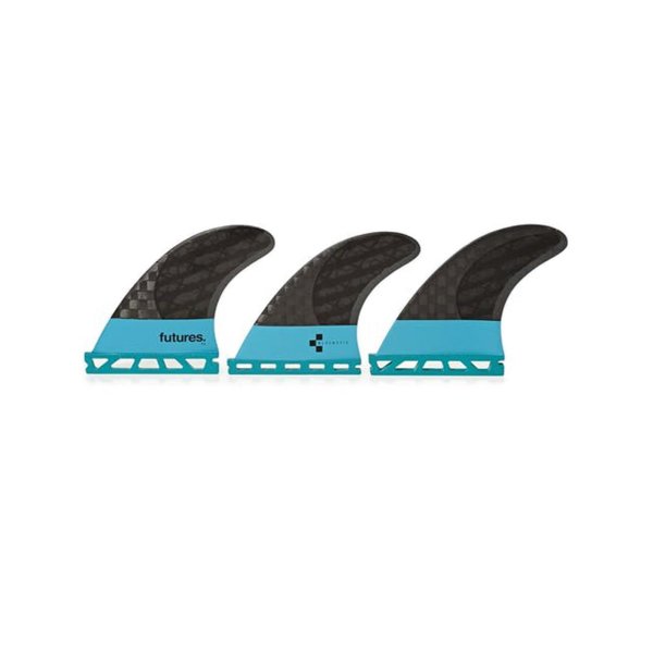 FUTURES Surf Fins Thruster Set F4 Blackstix blue black