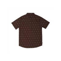 Hippytree Shirt Shirt Motif Woven short sleeve shirt...
