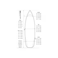 ROAM Boardbag Surfboard Daylight Shortboard 5.4 silber UV Schutz