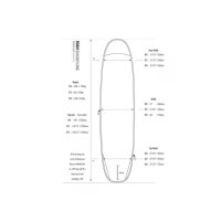 ROAM Boardbag Surfboard Daylight Longboard 9.6 silber UV Schutz