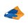 Bodyboard swim Fins CHURCHILL Makapuu size L 44-45.5 Blue orange